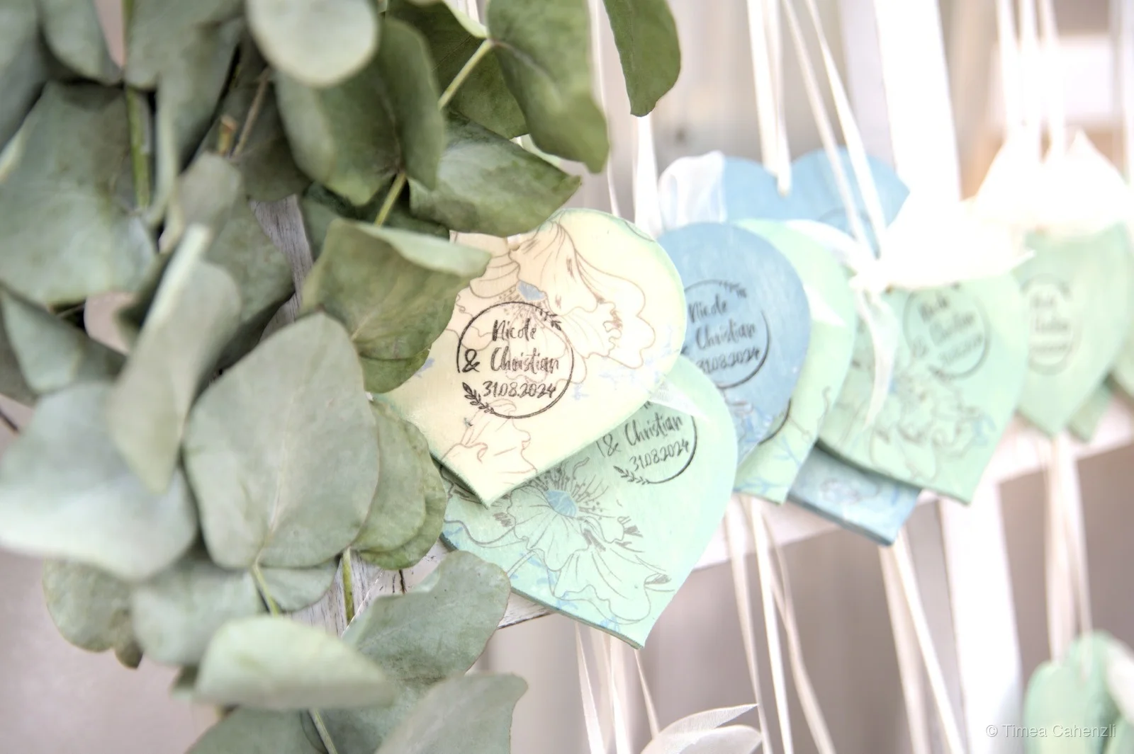 Personalisierte Gastgeschenke Papierherzen – Hochzeitsdetails